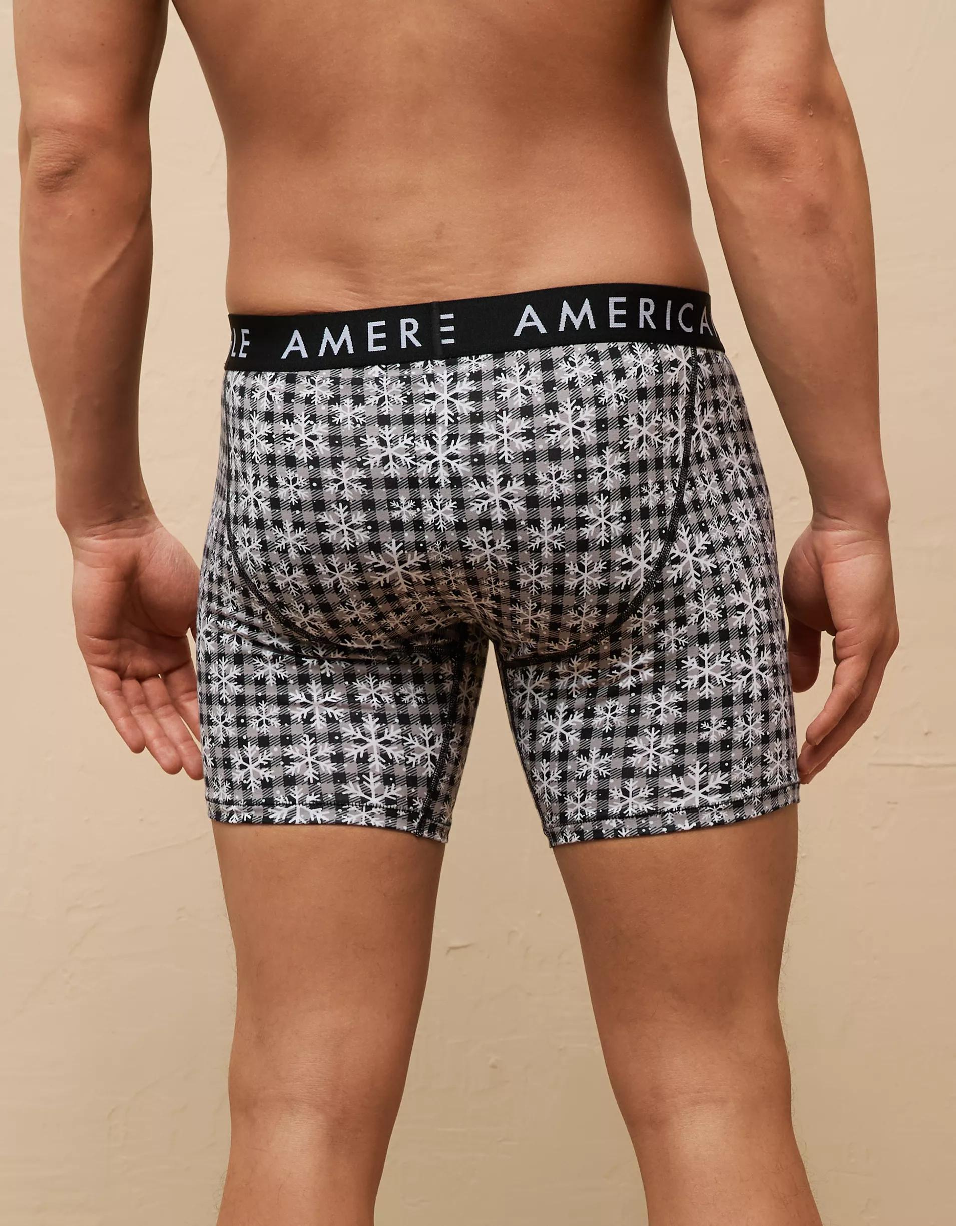 AEO Snow Plaid 6" Classic Boxer Brief Product Image
