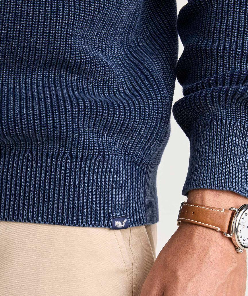 Garment-Dye Rib Crewneck Sweater Product Image