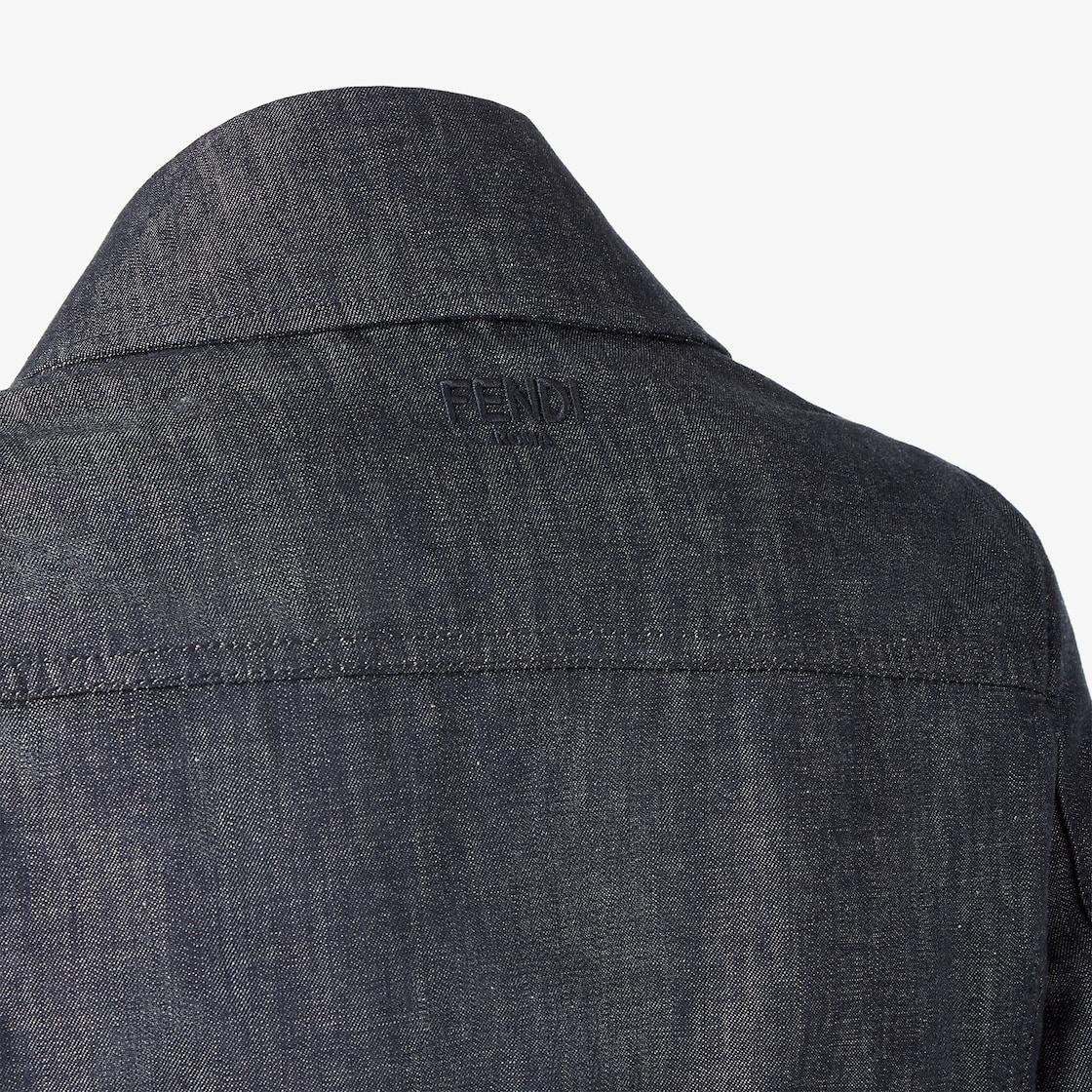 BlousonLight blue chambray bomber jacket Product Image