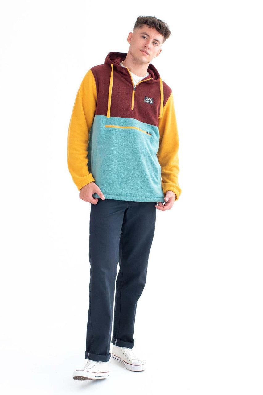 Andorra Color Block Polar Fleece Hoodie Product Image