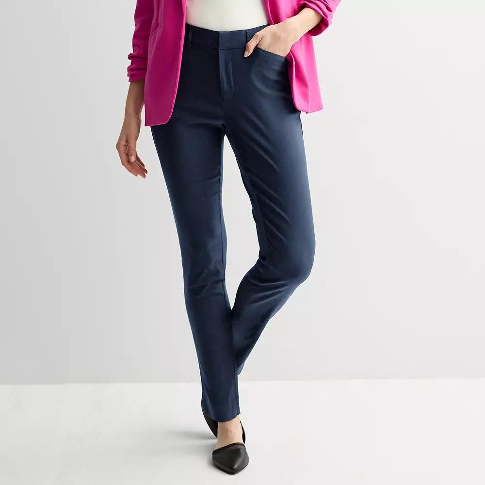 Women's Nine West Slim Ankle Pants, Size: 2, Resolute Blue Product Image