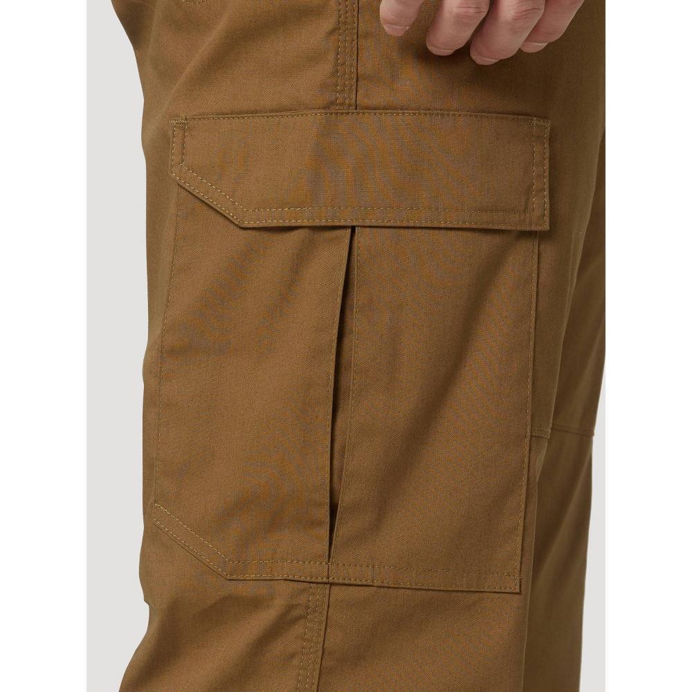 Wrangler Men's ATG Straight Cargo Pants - Kangaroo 32x32: Heavyweight Cotton Nylon Blend, Mid Rise, Stretch Product Image