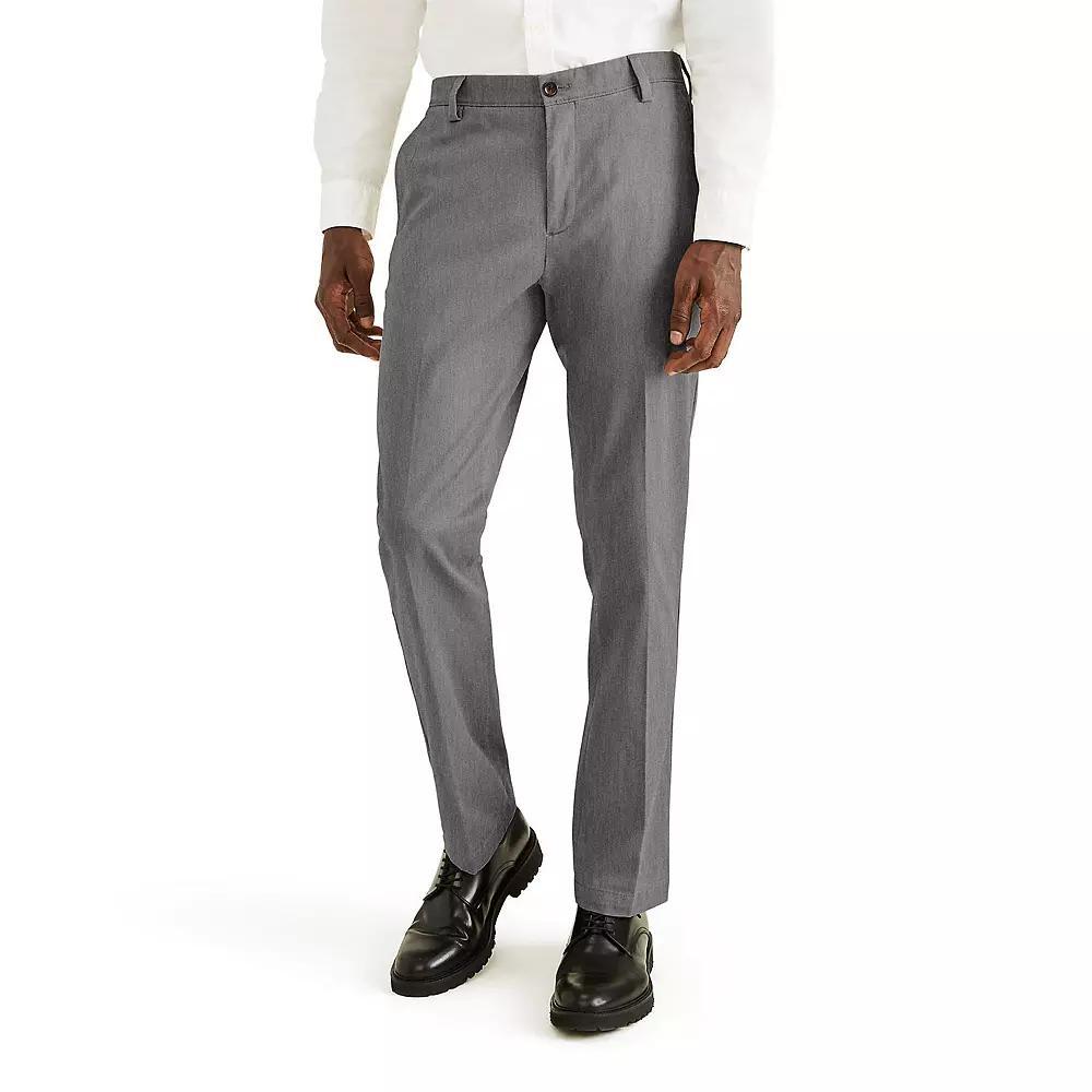 Men's Dockers® Stretch Easy Khaki Straight-Fit Flat-Front Pants, Size: 34X30, Grey Heather Product Image