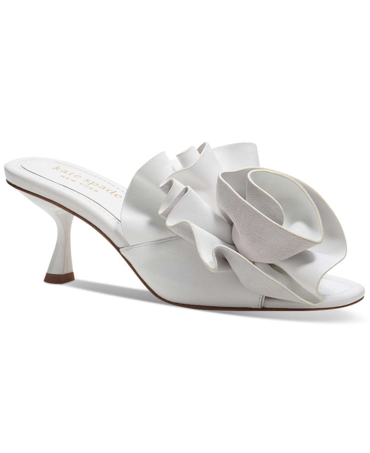 kate spade new york Womens Flourish Slip On Embellished High Heel Sandals Product Image