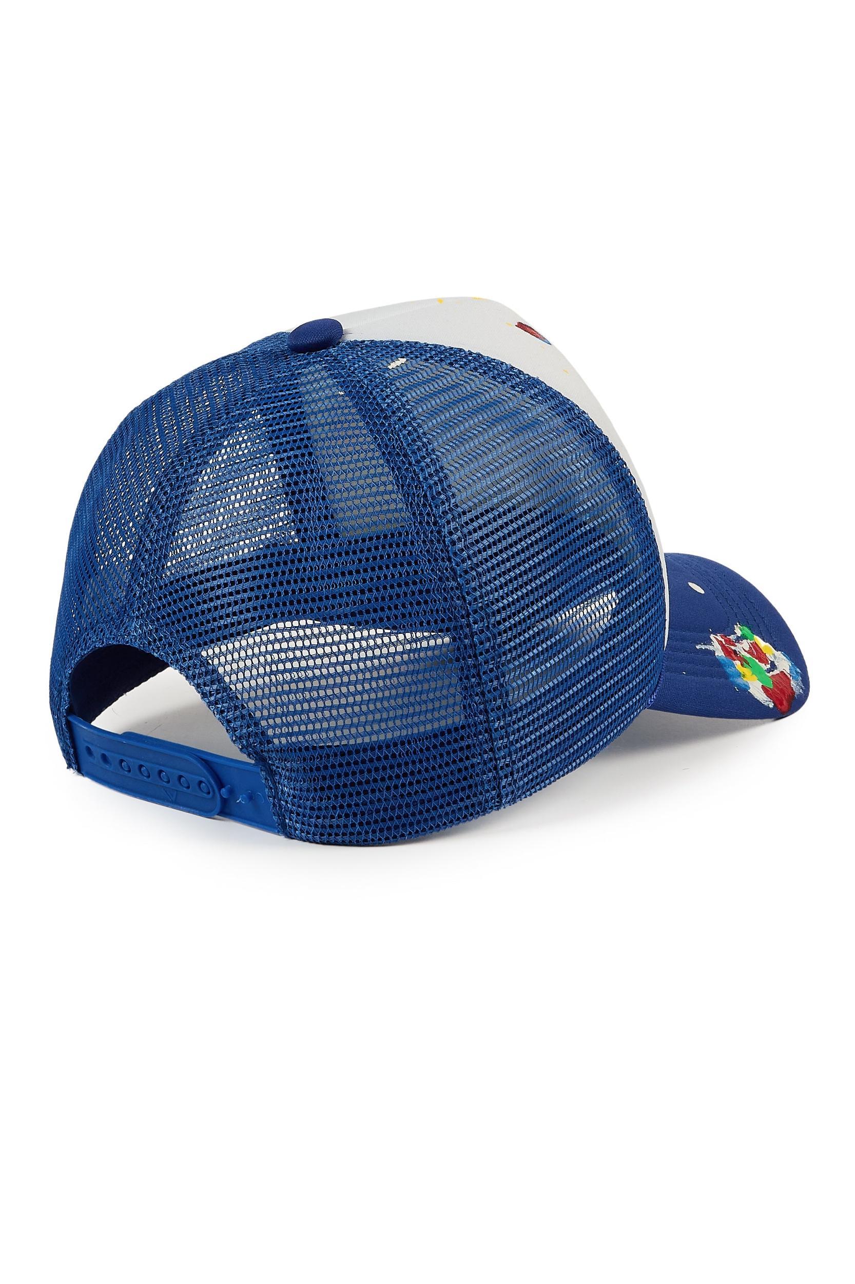 Neptune White/Royal Trucker Hat Male Product Image