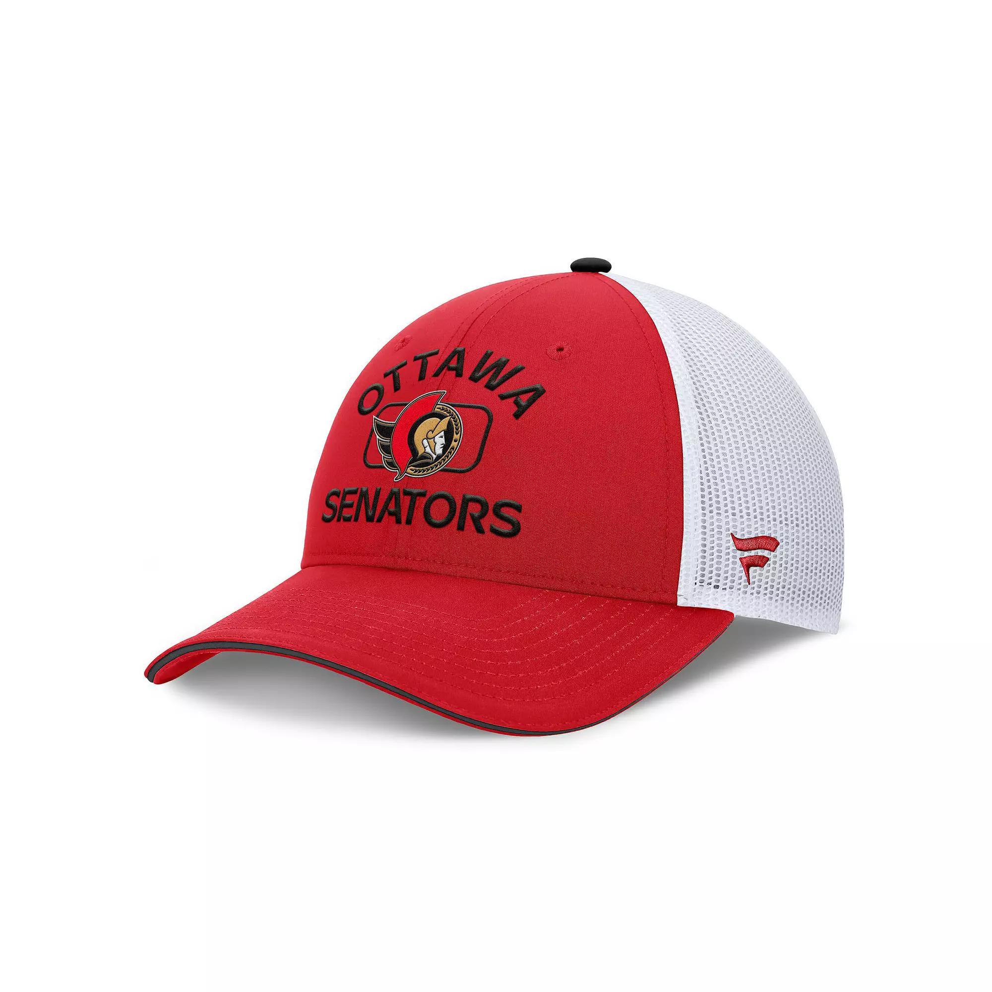 Men's Fanatics Navy/White Winnipeg Jets Authentic Pro Rink Trucker Hat, Jts Blue Product Image