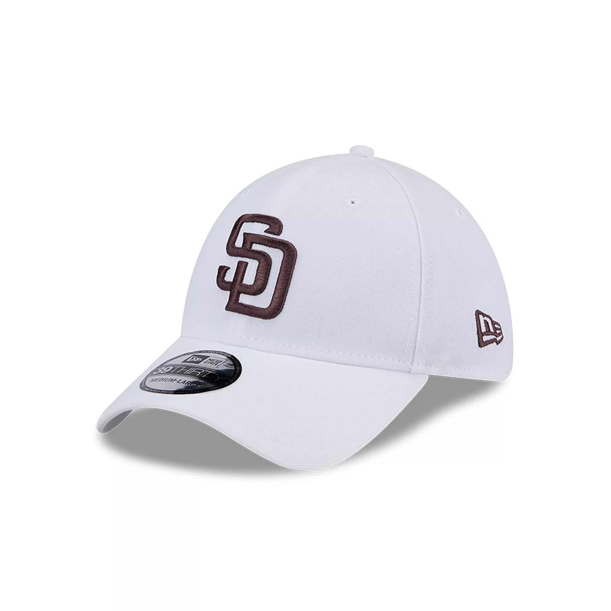 Men's New Era White San Diego Padres Evergreen 39THIRTY Flex Hat, Size: Large/XL Product Image