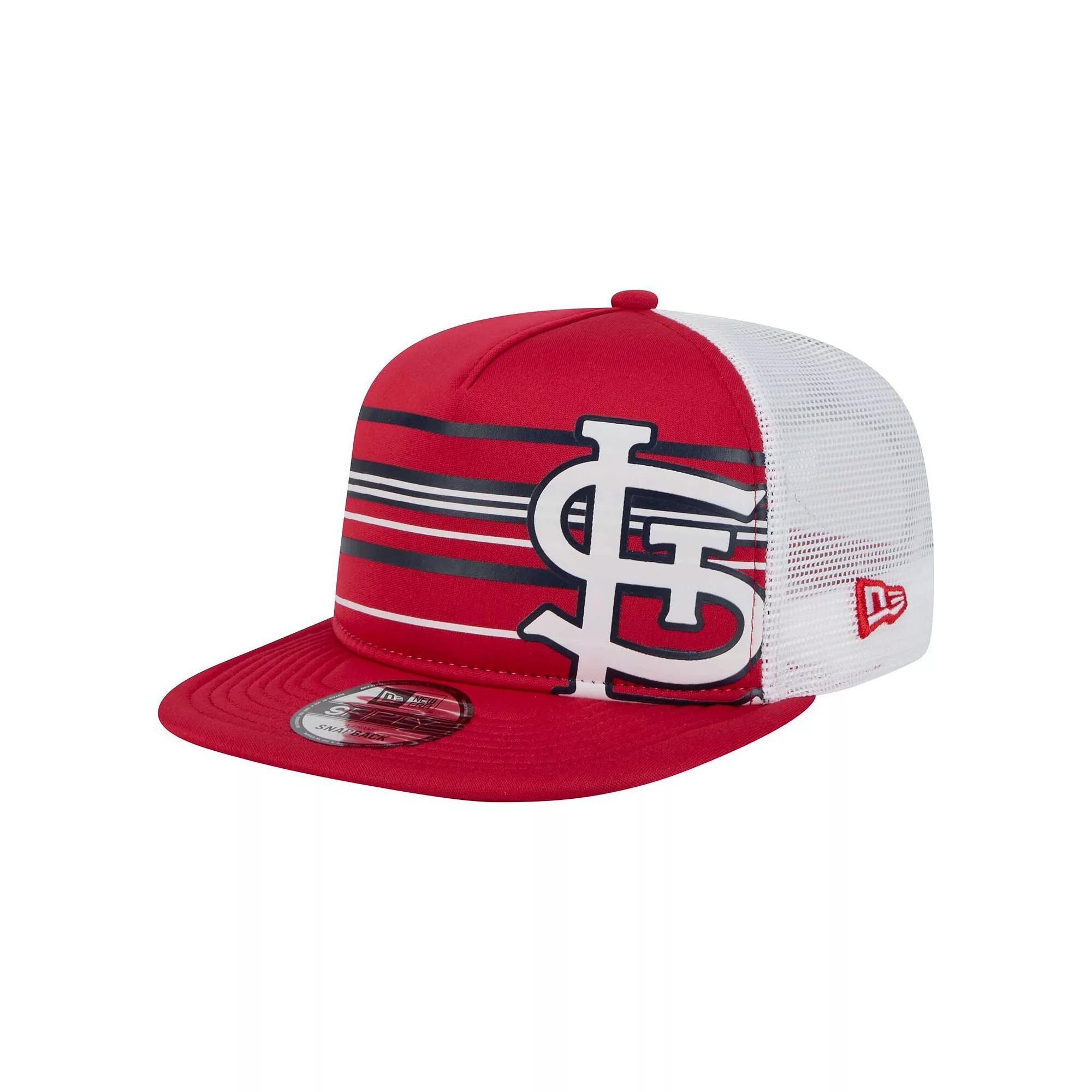 Men's New Era  Red St. Louis Cardinals 9FIFTY A-Frame Trucker Snapback Hat Product Image