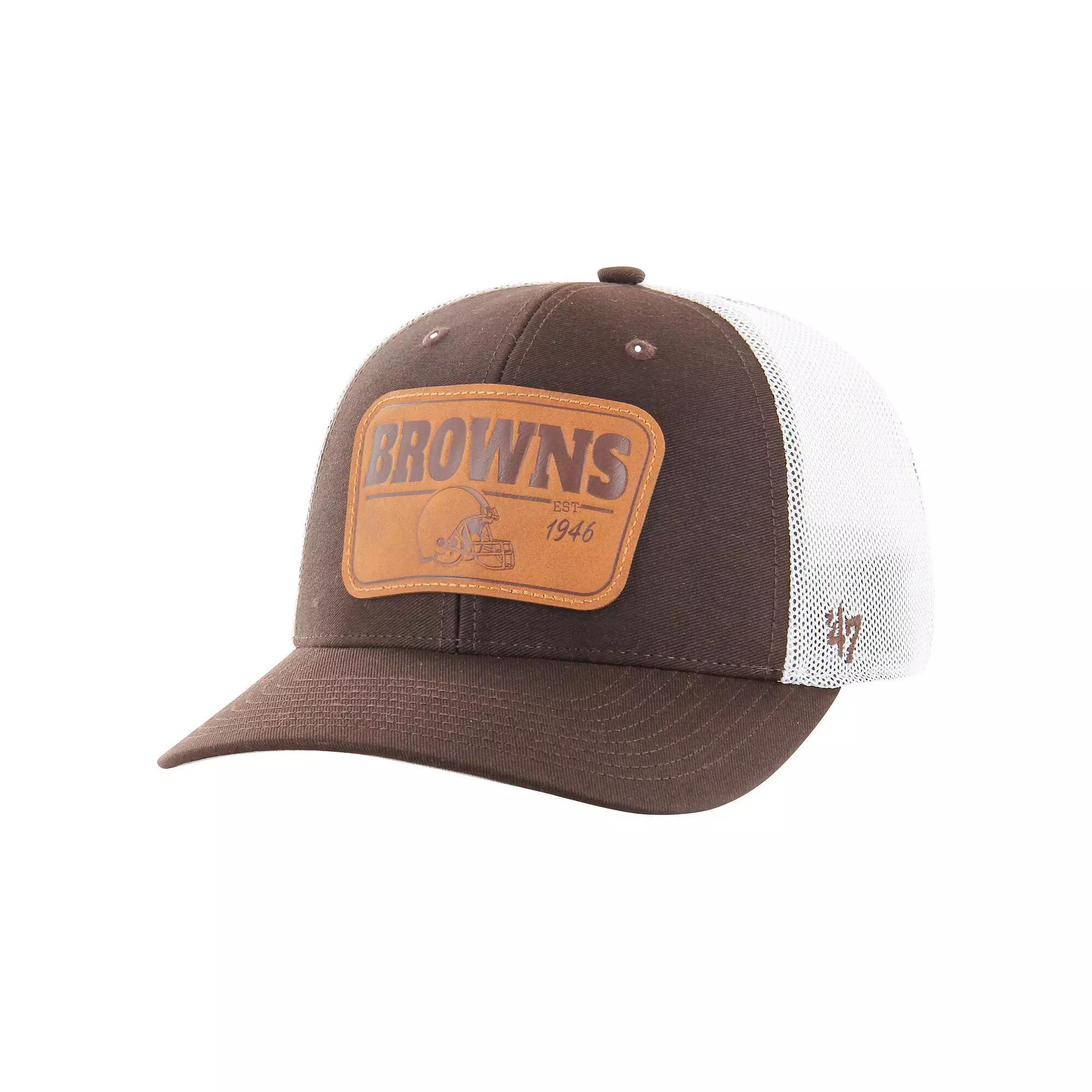 Men's '47 Brown Cleveland Browns Thrash Structured Stretch Fit Hat, Size: Small/Medium Product Image