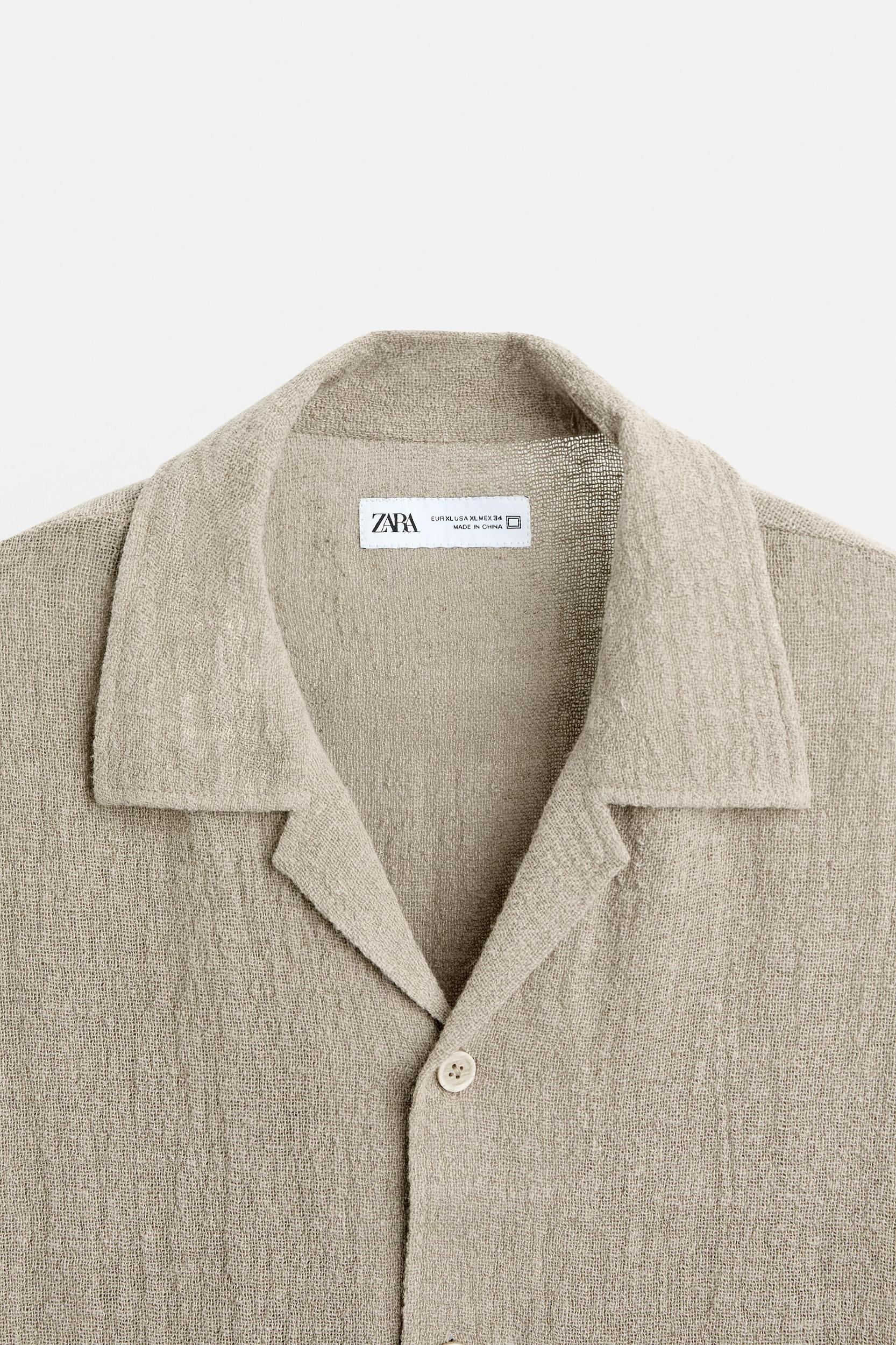 100% LINEN OVERSIZED FIT SHIRT Product Image