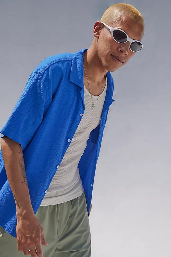 Standard Cloth Liam Crinkle Shirt Top Mens at Urban Outfitters Product Image