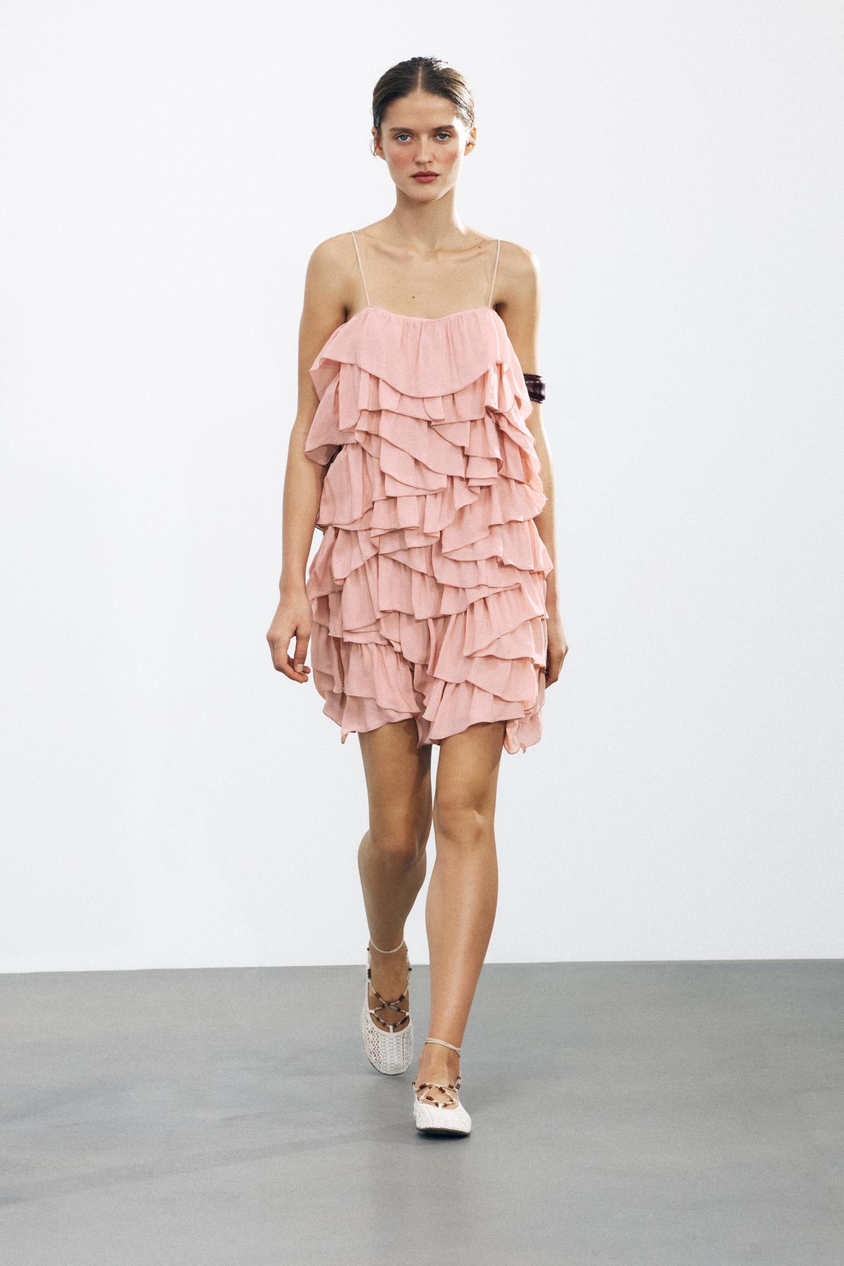 RUFFLED DRESS ZW COLLECTION Product Image