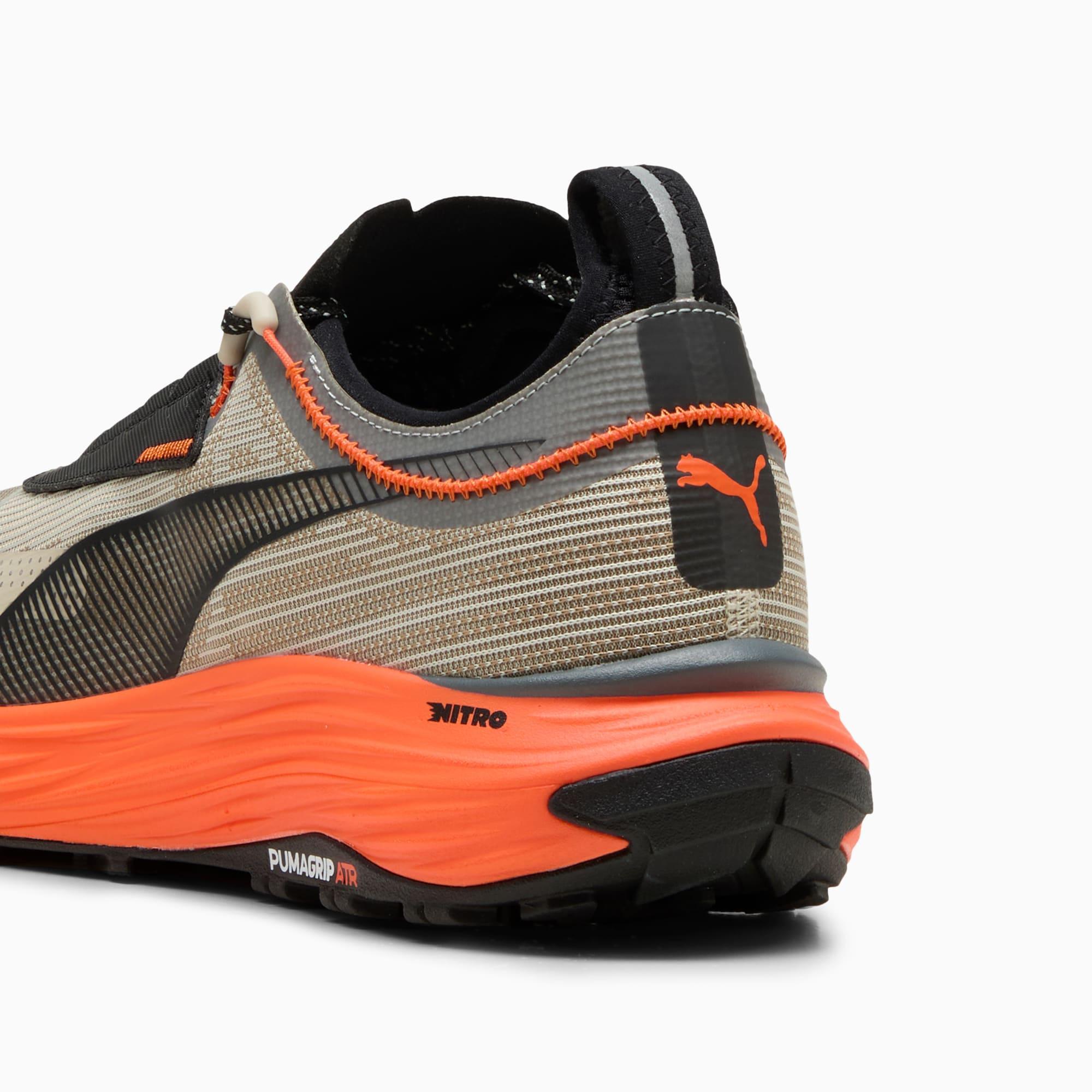 PUMA SEASONS Voyage NITRO 3 Mens Trail Running Shoes in Cool Light Grey/Desert Dust/Shadow Grey Product Image
