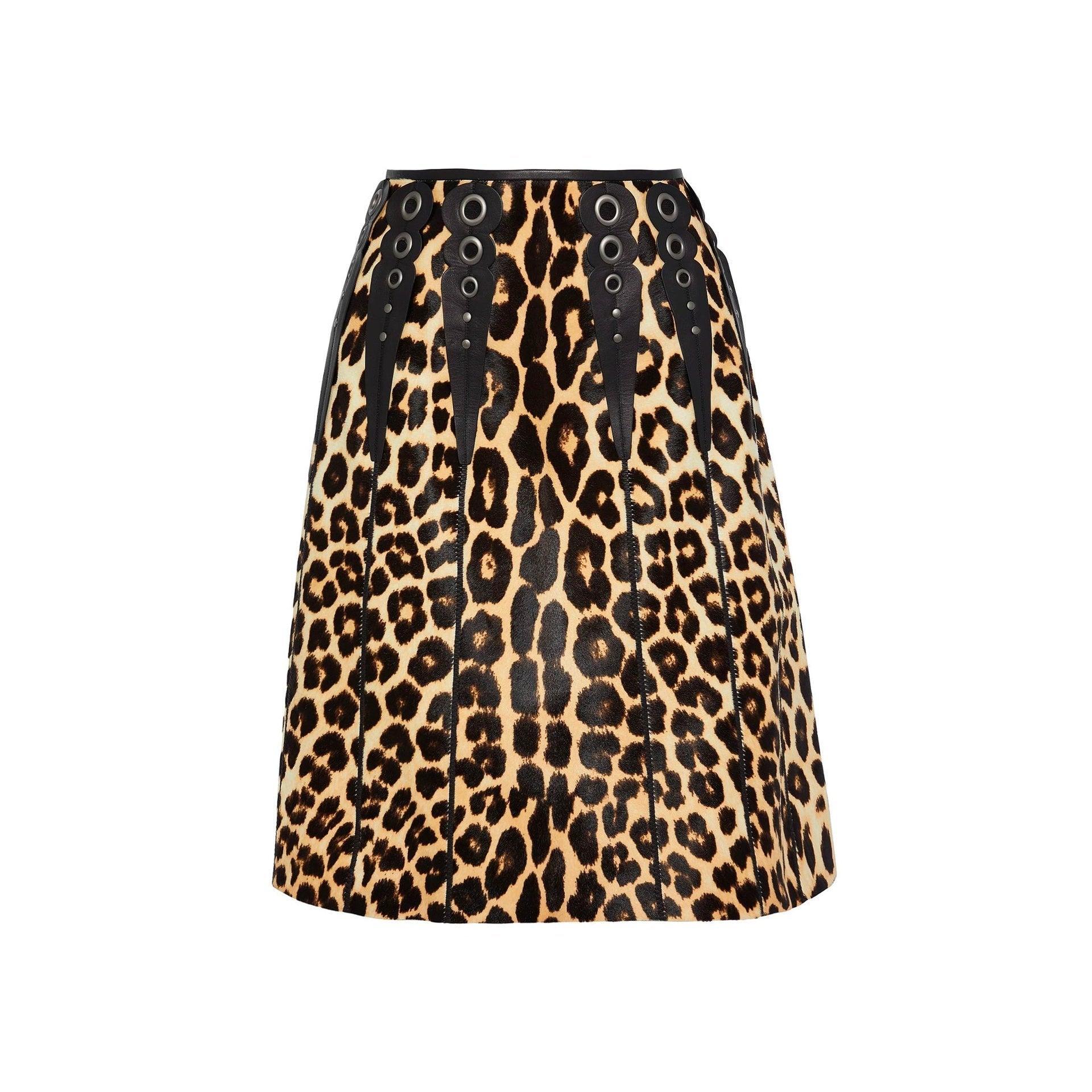 BOTTEGA VENETA Leopard Print Calf Hair Pumps In Brown Product Image