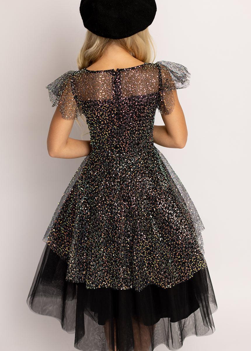 Elsbeth Petticoat Dress in Oil Slick Girls Product Image