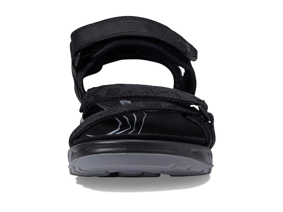ECCO Sport Yucatan Coast Sandal Black) Men's Shoes Product Image