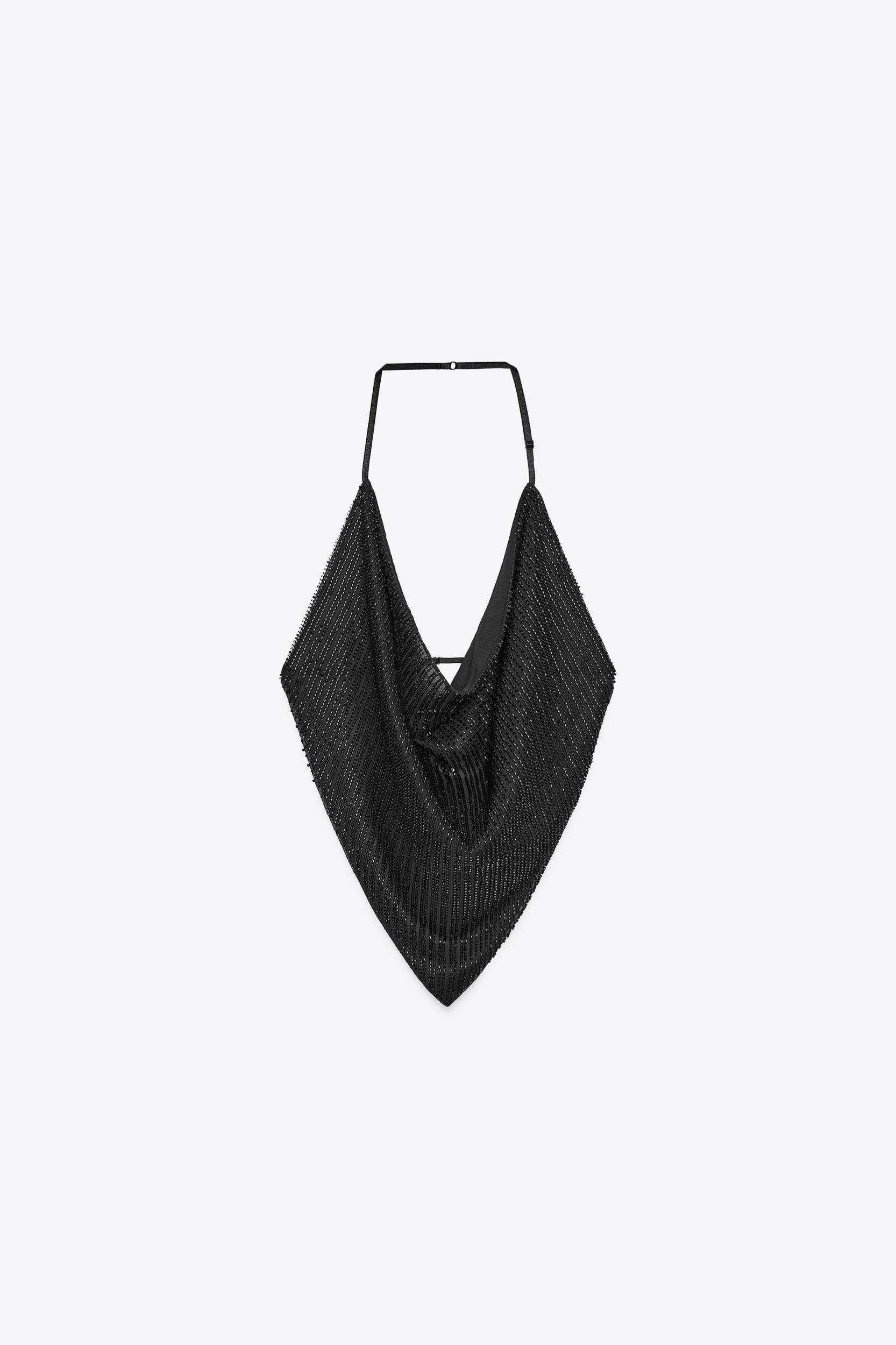 BEADED DRAPED TOP Product Image