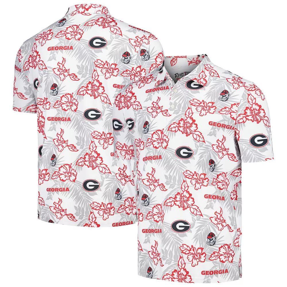 Men's Reyn Spooner White Georgia Bulldogs Performance Polo, Size: Small Product Image