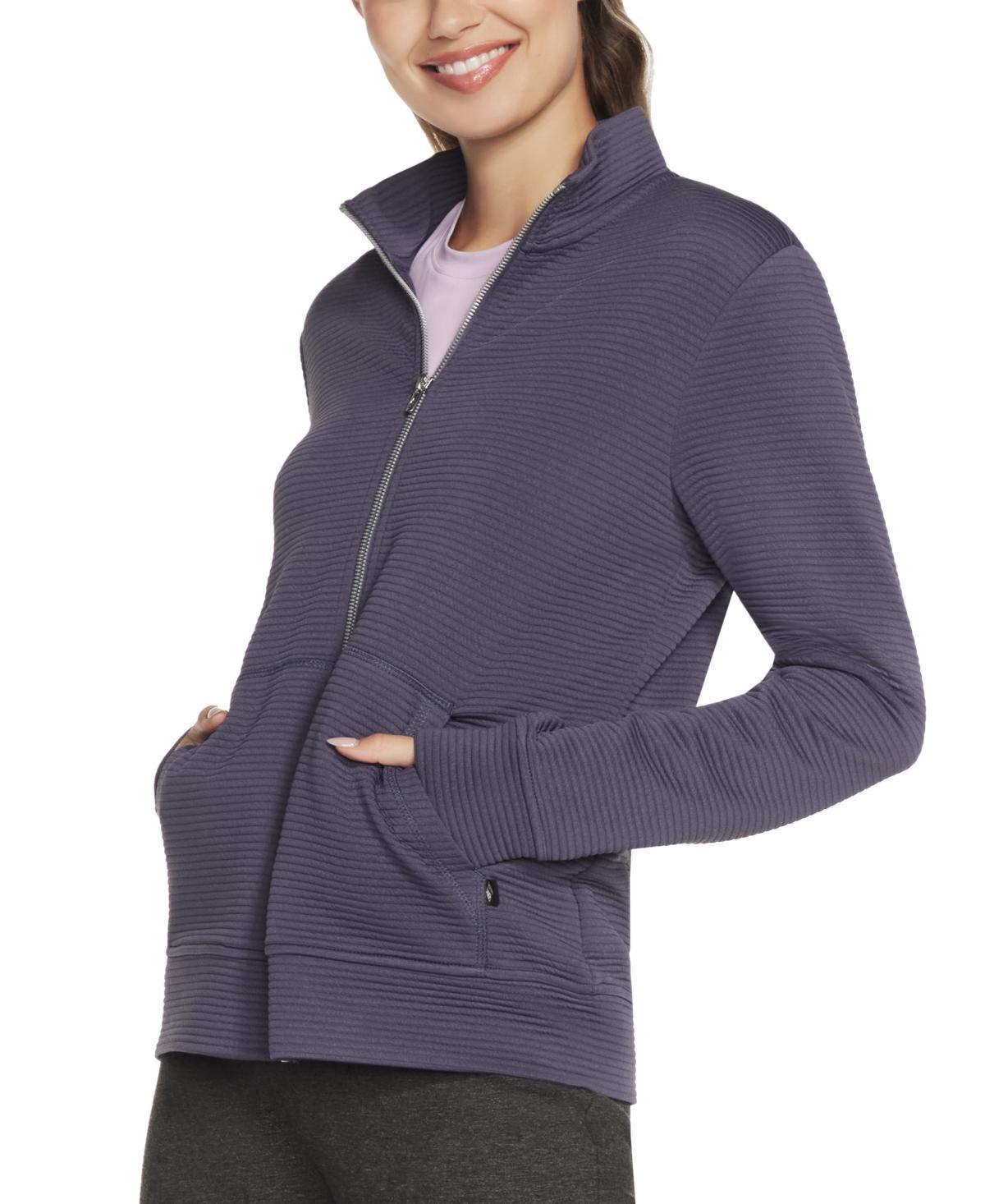 Women's Skechers® GOWALK™ Everywhere Zip-Up Jacket, Size: XL, Blue Iris Product Image