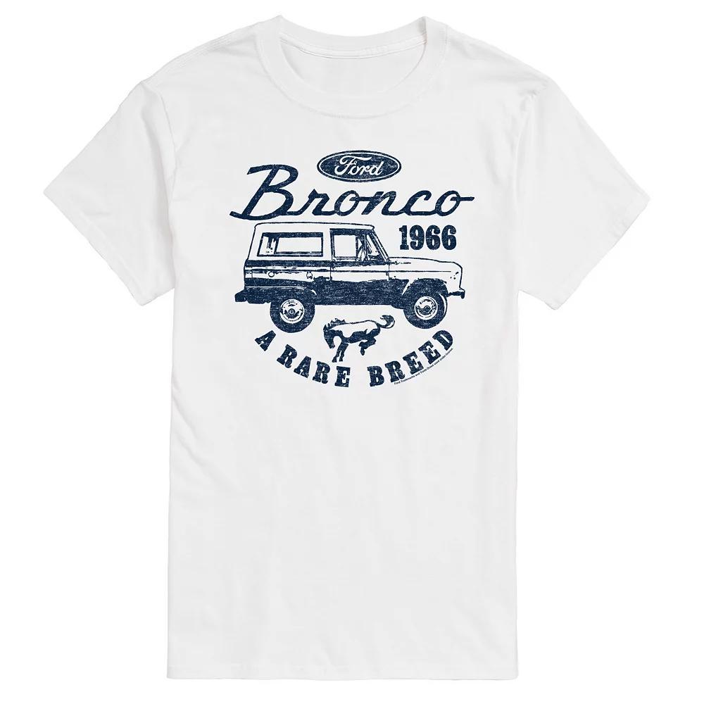 Big & Tall Ford Vintage Bronco Rare Breed Graphic Tee, Men's, Size: XXL Tall, White Product Image