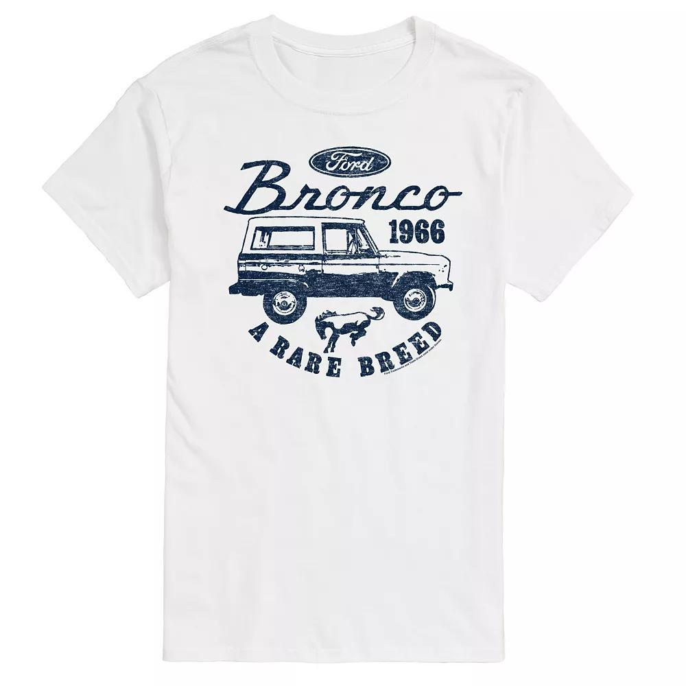 Big & Tall Ford Vintage Bronco Rare Breed Graphic Tee, Men's, Size: XXL Tall, White Product Image