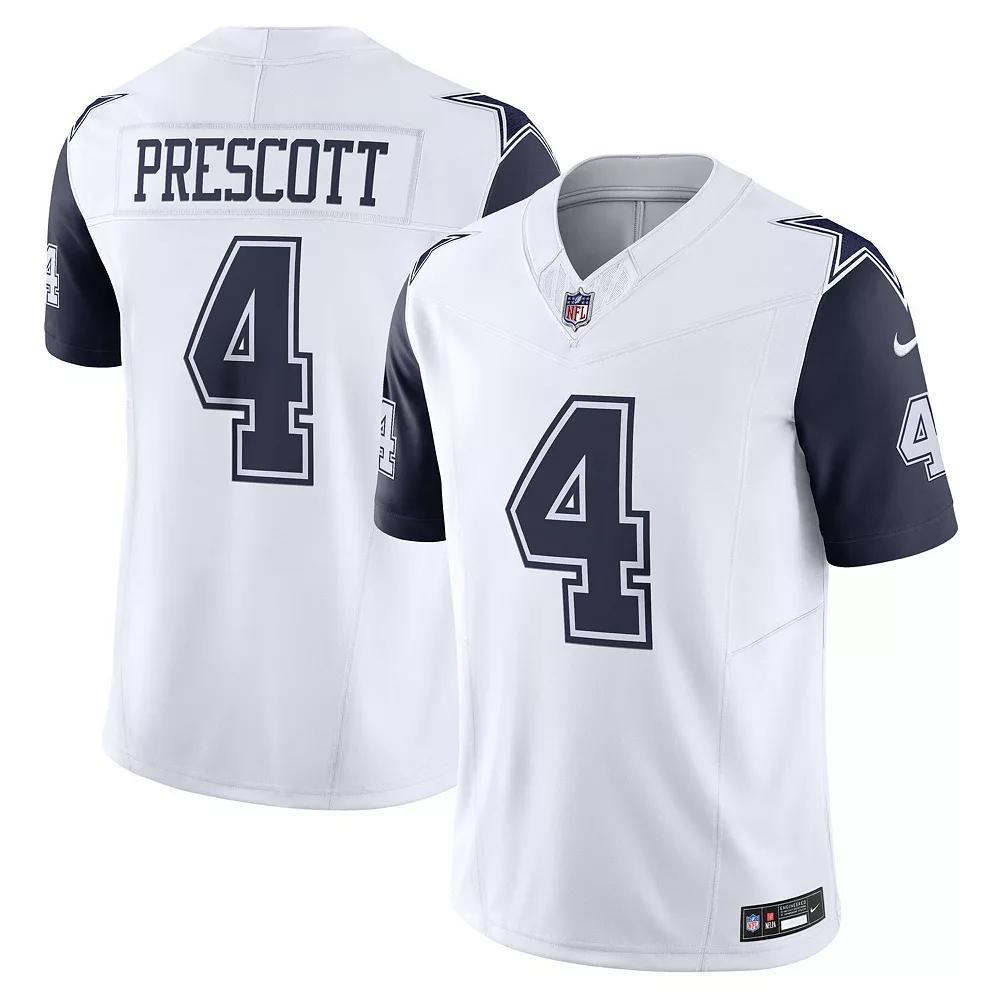 Men's Nike Dak Prescott White Dallas Cowboys Alternate Vapor F.U.S.E. Limited Jersey, Size: Large Product Image