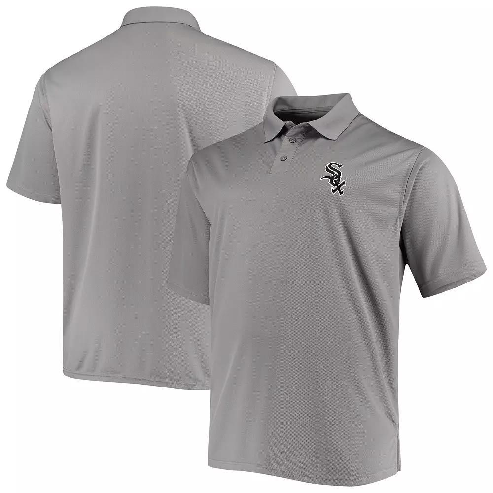 Men's Fanatics Branded Gray Chicago White Sox Big & Tall Solid Birdseye Polo, Size: 2XB, Grey Product Image