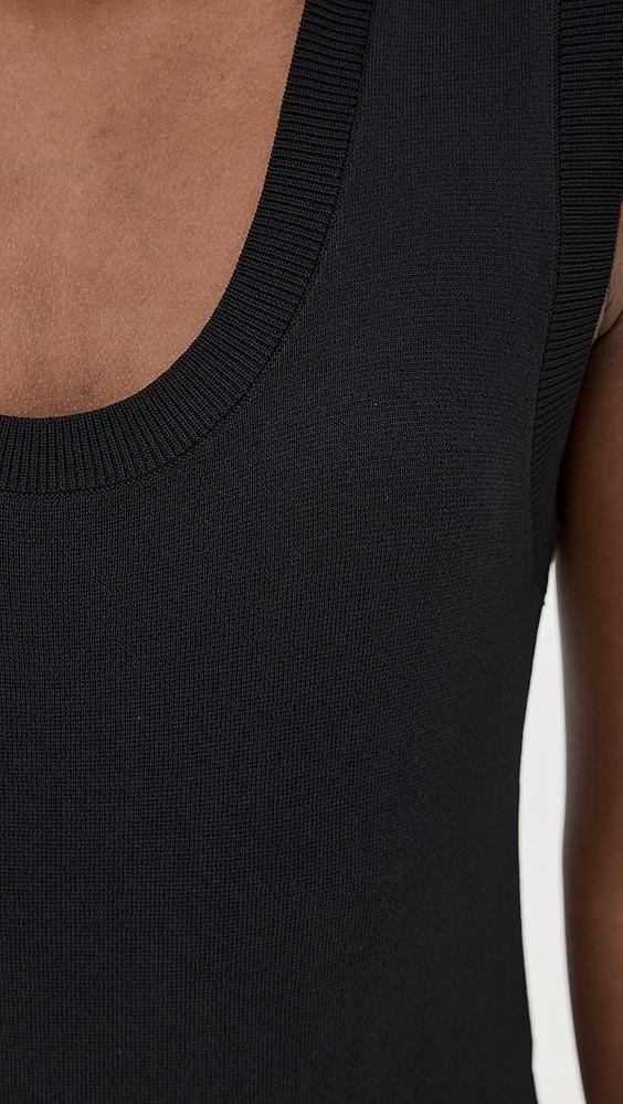 Róhe Scoop Neck Knitted Dress | Shopbop Product Image