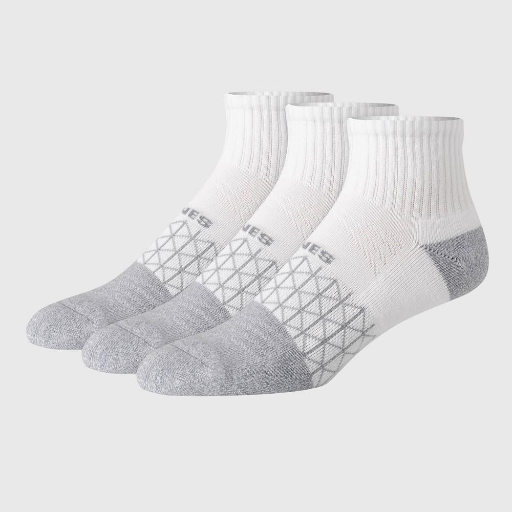 Hanes Men's 3pk Absolute Active Cushioned Ankle Socks 6-12: Cotton Blend, Arch Support, Seamless Toe, Breathable Mesh Product Image