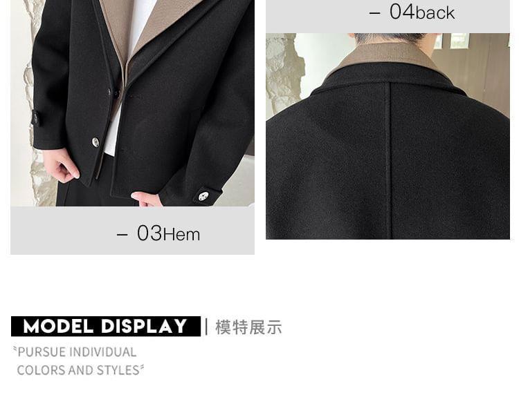Mock Two-Piece One Buttoned Two Tone Blazer Product Image