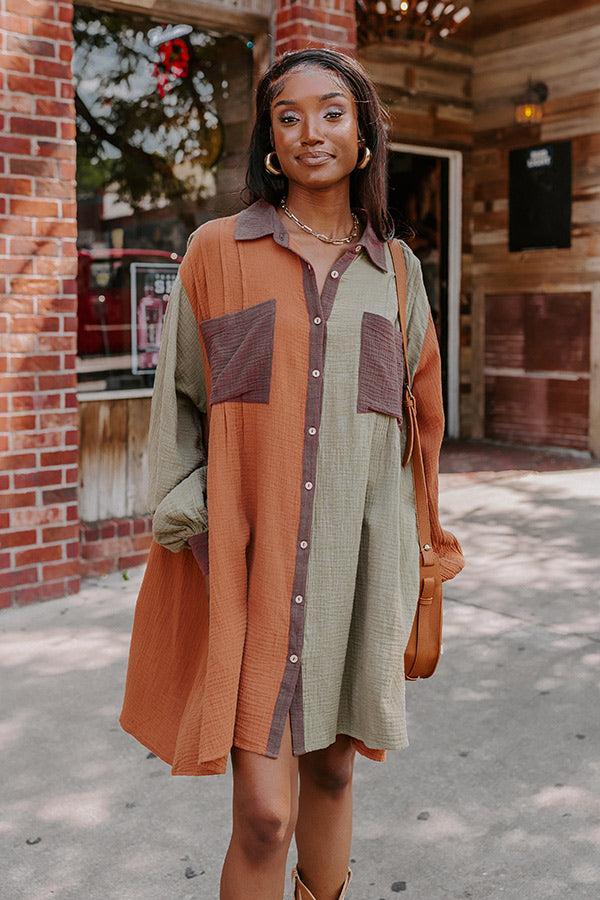 Cabin Parkway Colorblock Tunic Dress Product Image
