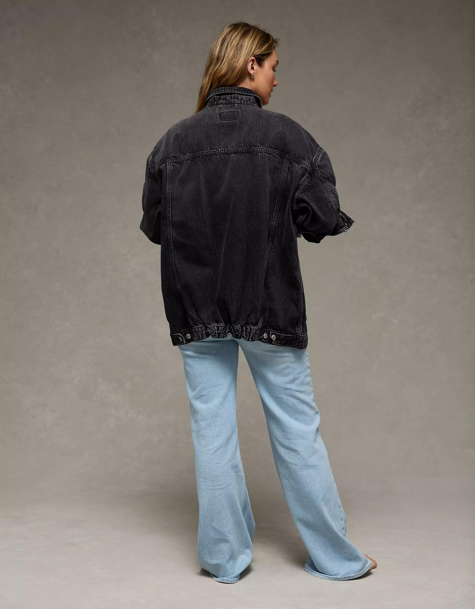 AE Oversized Boyfriend Denim Jacket Product Image