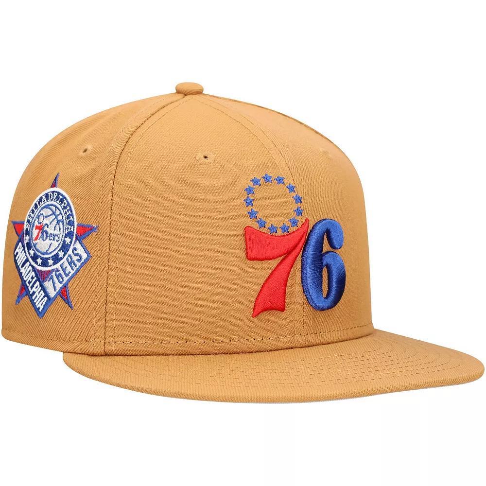 Men's New Era Tan Philadelphia 76ers Color Pack 9FIFTY Snapback Hat, 76r Team Product Image