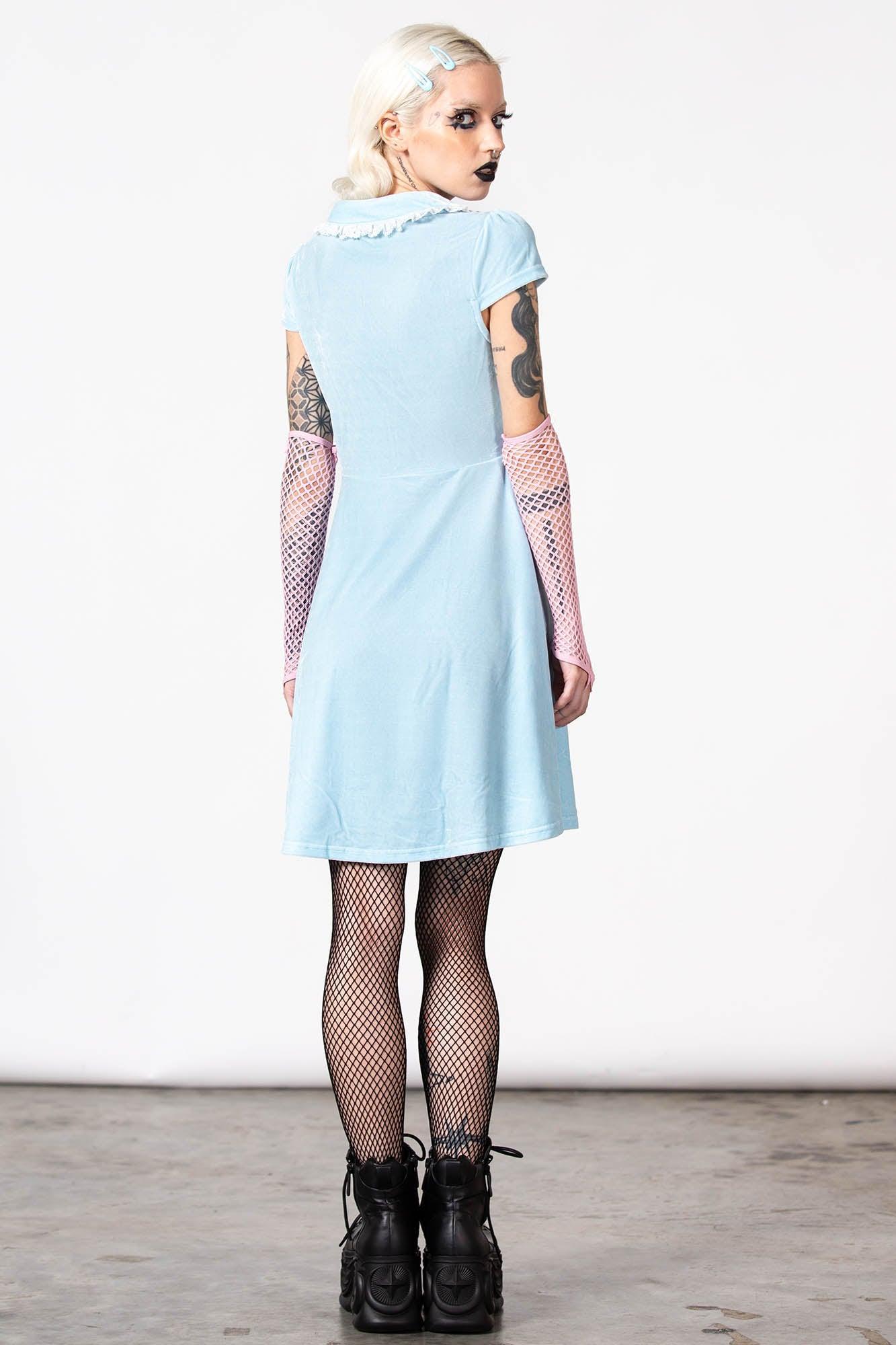 Every Mourning Collar Dress [PASTEL BLUE] Female Product Image