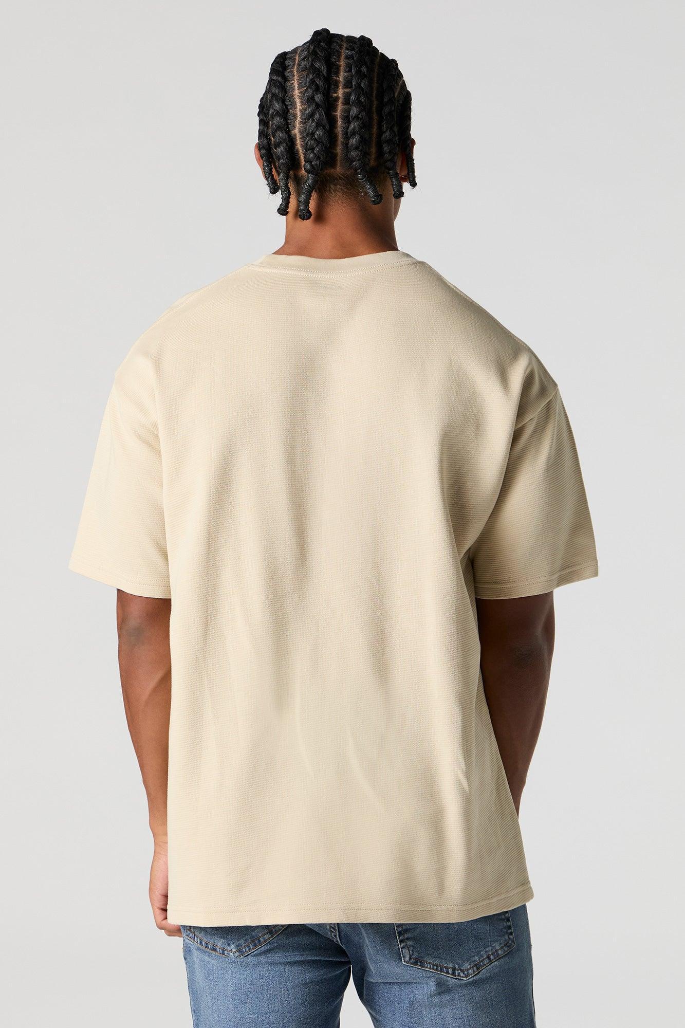 Solid Knit Relaxed T-Shirt Male Product Image