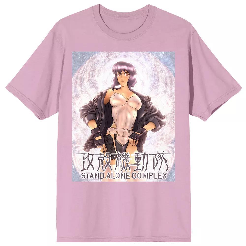 Men's Ghost In The Shell Motoko Graphic Tee, Size: Large, Pink Product Image