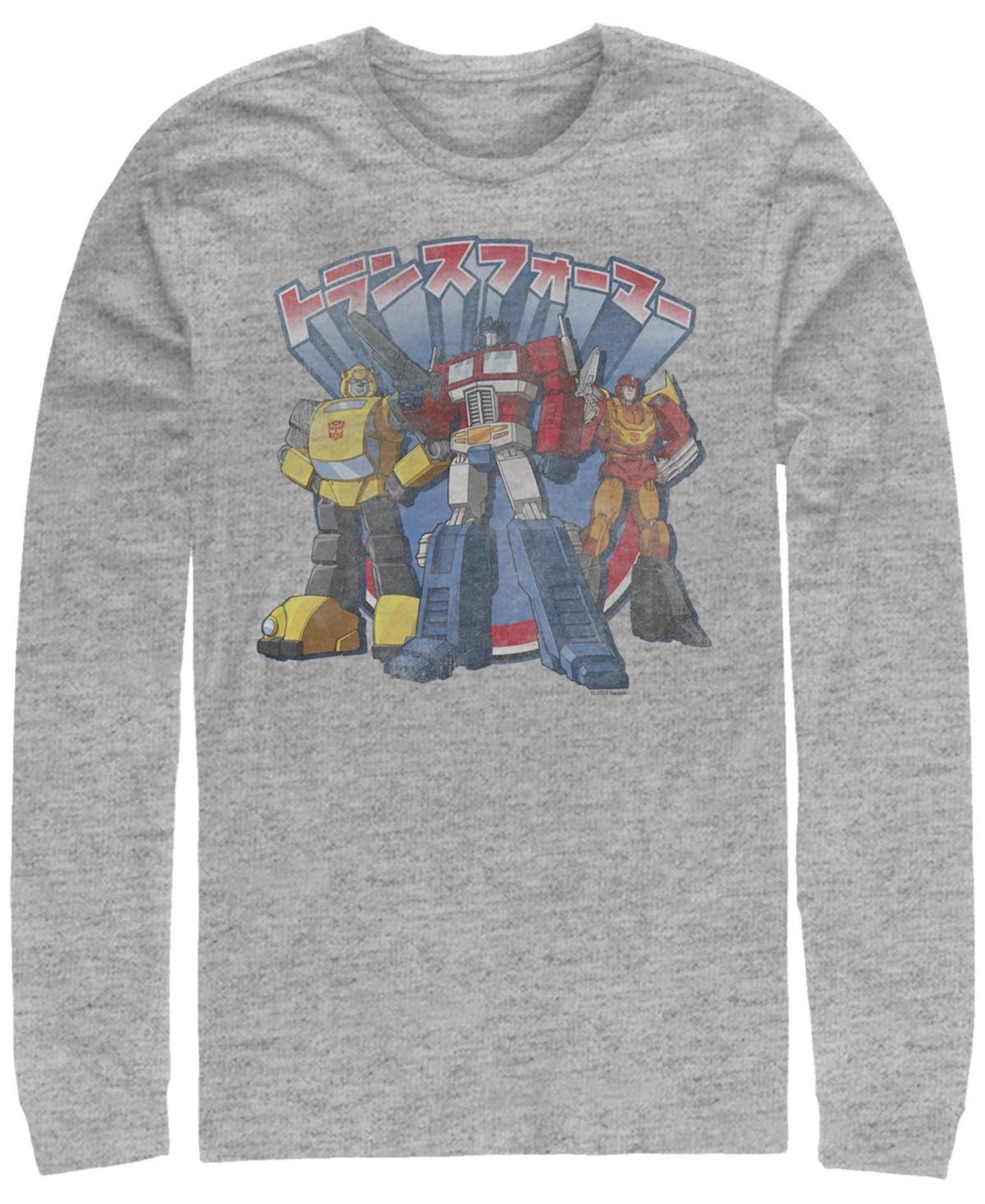 Men's Transformers Kanji Autobots Tee, Size: XXL, Athletic Grey Product Image