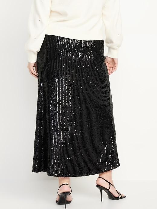Sequin Maxi Skirt Product Image