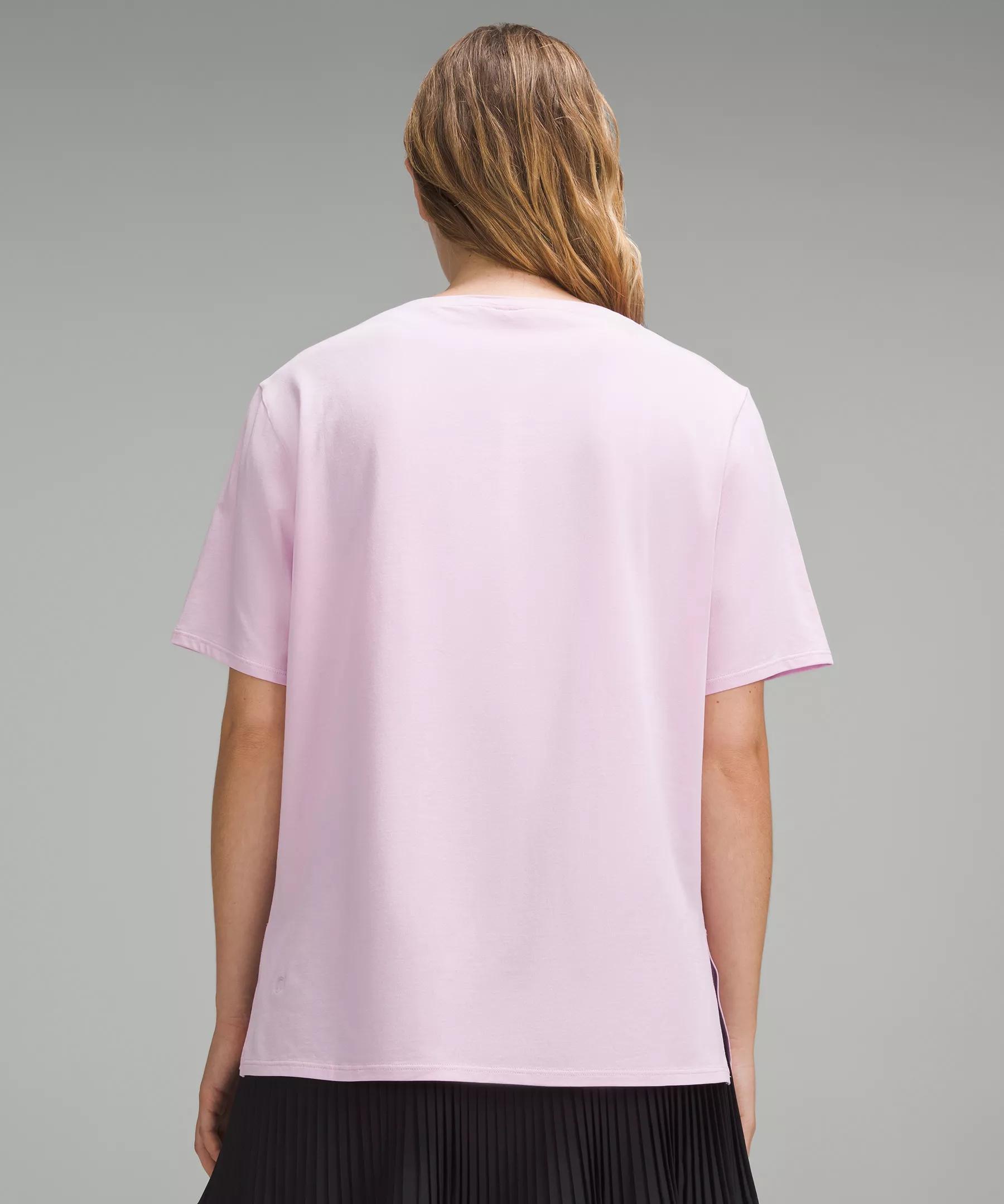 Relaxed-Fit Boatneck T-Shirt Product Image