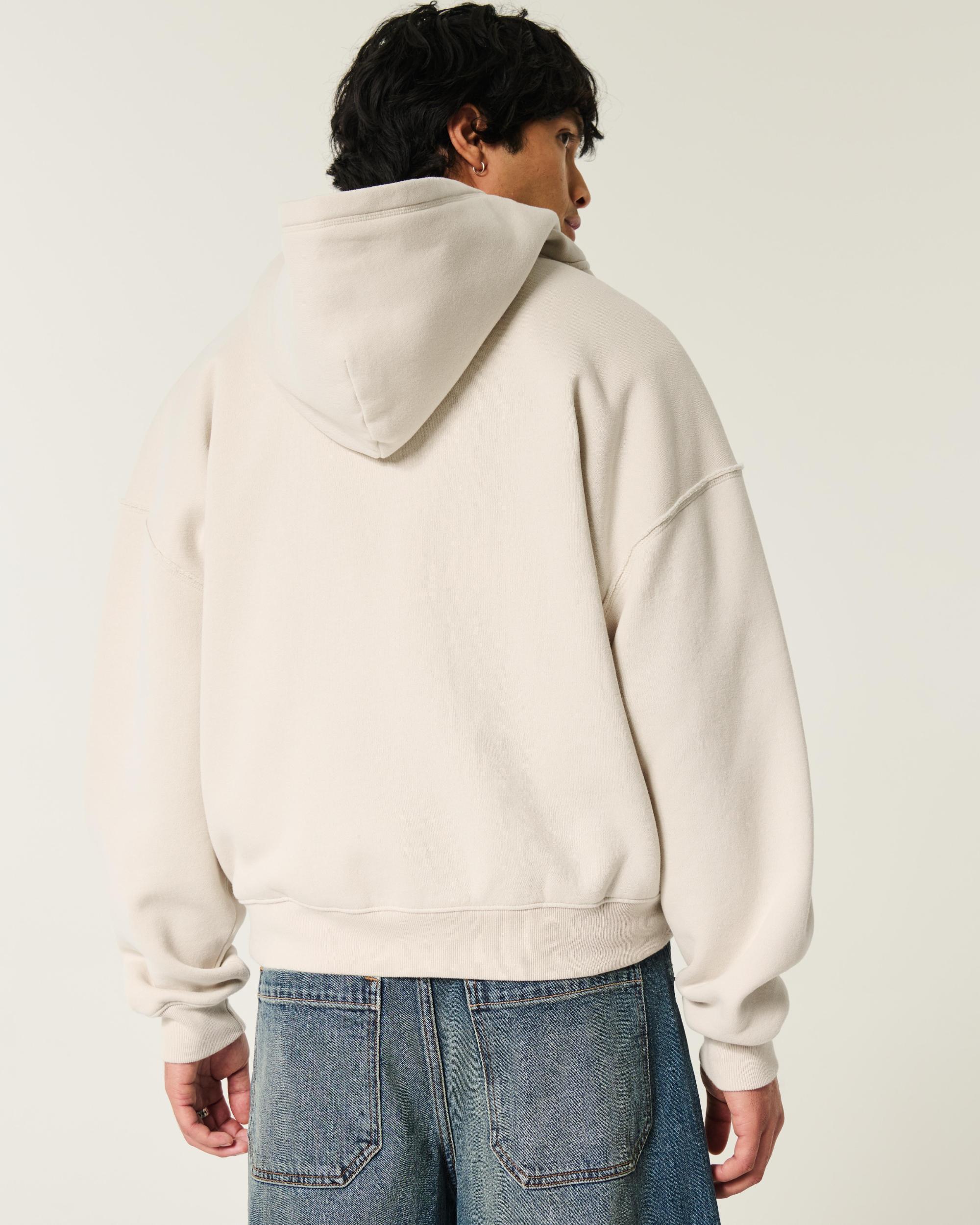 Baggy Cinch Zip-Up Hoodie Product Image