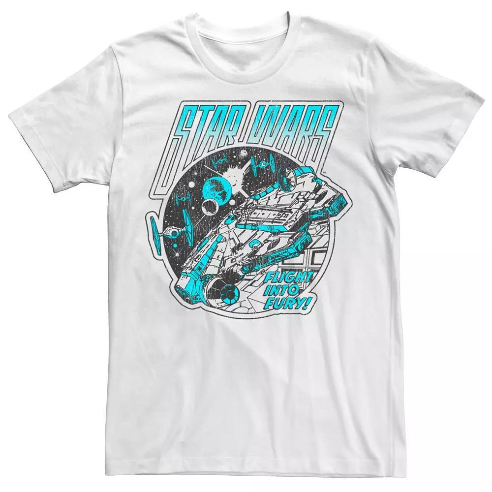 Big & Tall Star Wars Flight Into Fury Tee, Men's, Size: XL Tall, White Product Image