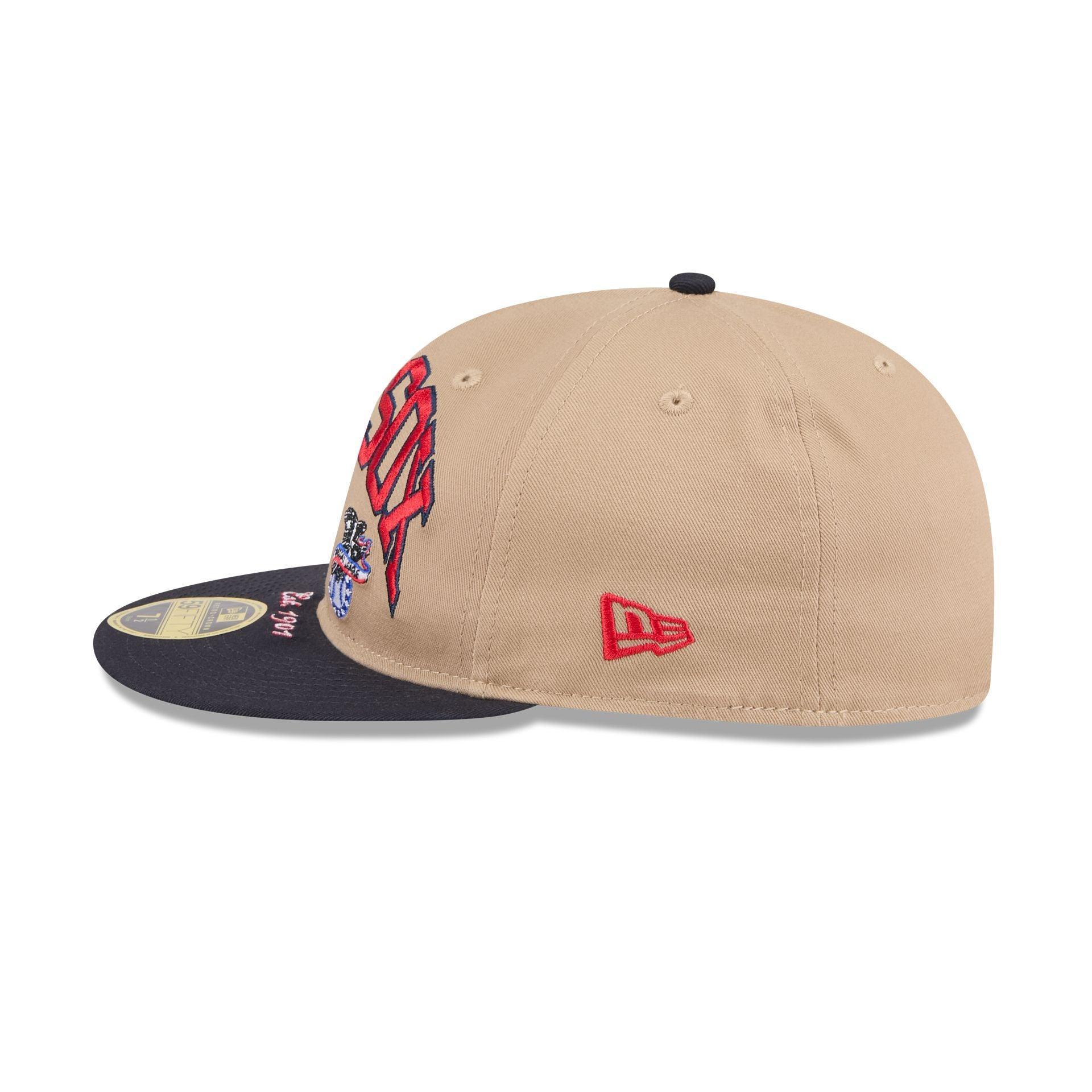 Boston Red Sox Camel Retro Crown 59FIFTY Fitted Hat Male Product Image