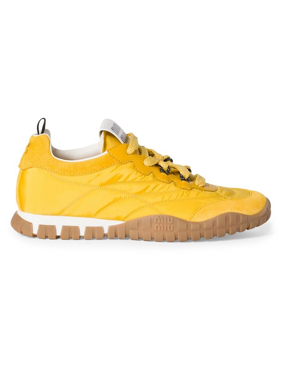 Womens Tyre Technical Fabric and Suede Sneakers Product Image