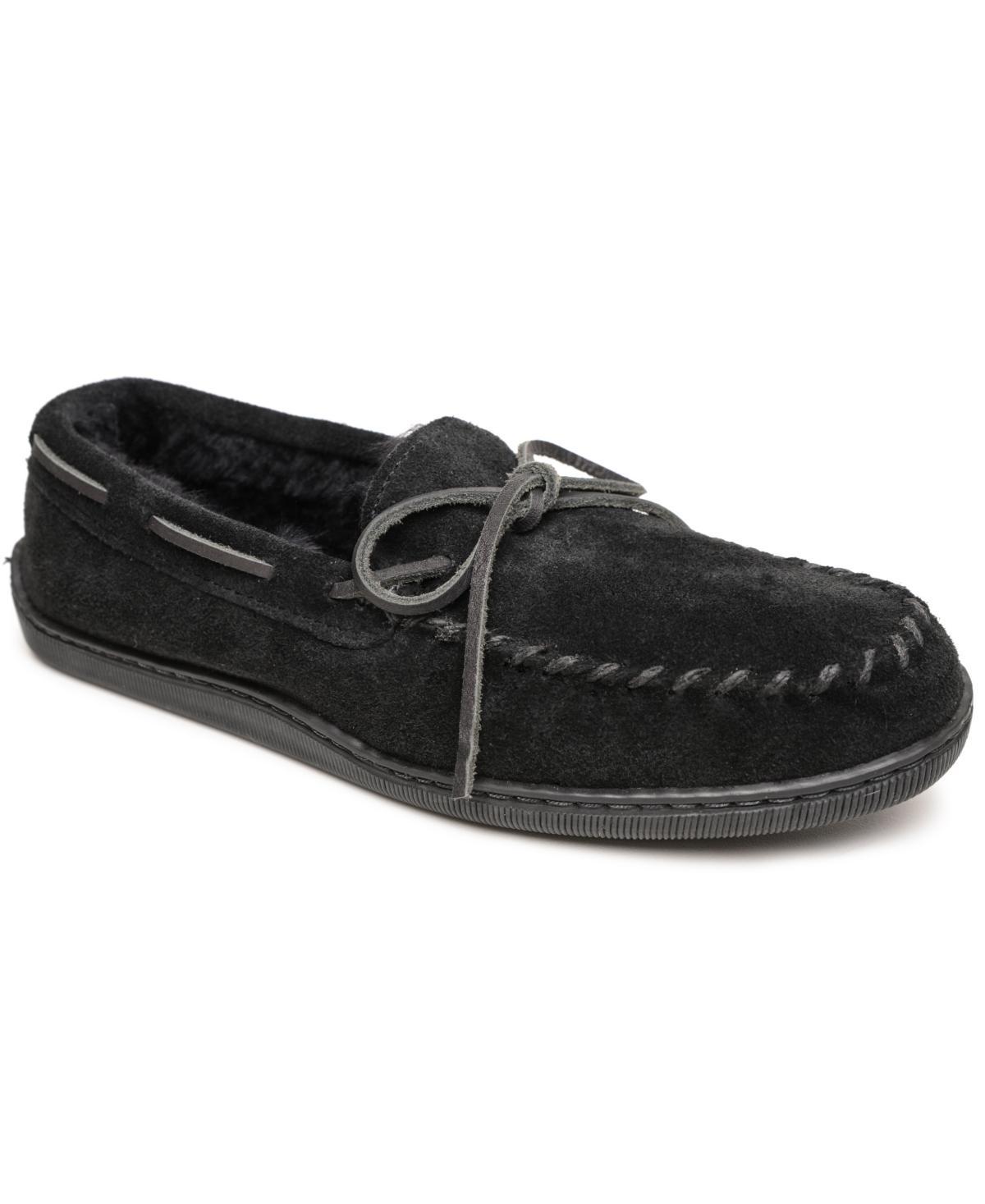 Minnetonka Mens Sheepskin Hardsole Moccasin Slippers Product Image