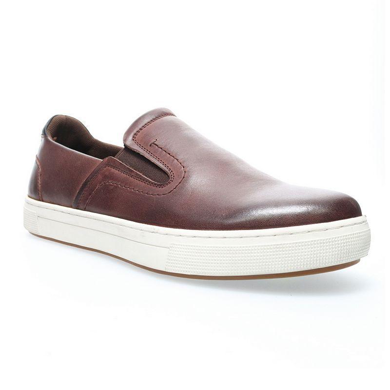 Propet Kedrick Men's Slip-On Leather Sneakers, Size: 9 XW, Blue Product Image