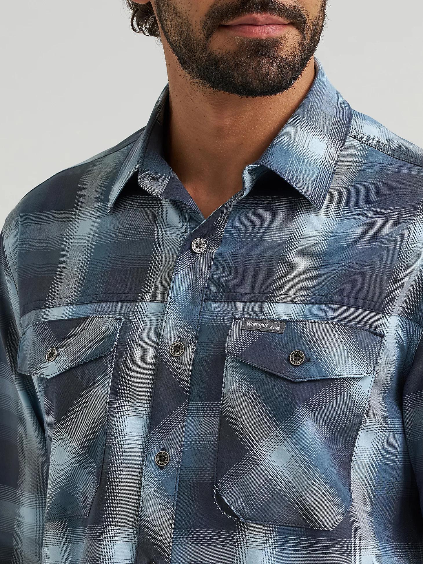 Men's Outdoor Stretch Plaid Shirt | Men's SHIRTS | Wrangler® Product Image