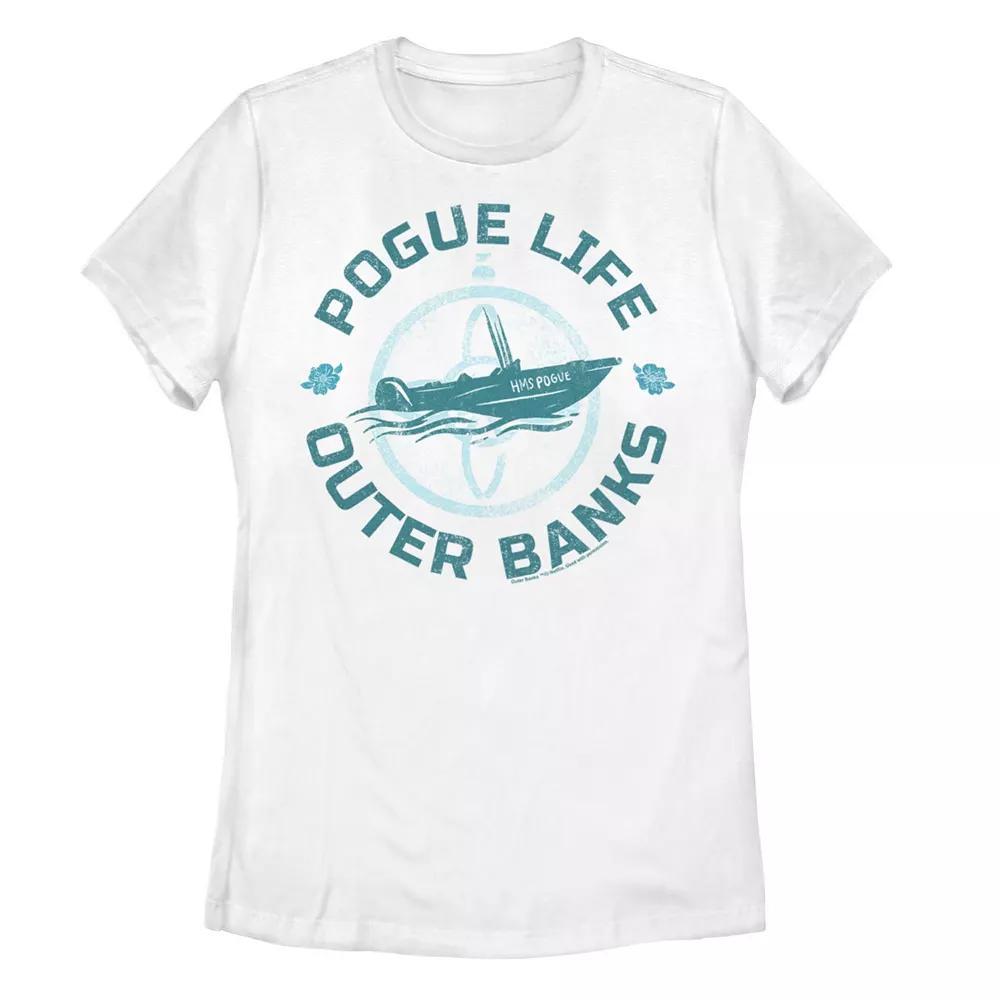 Juniors' Outer Banks Pogue Life Blue Hue Portrait Tee, Girl's, Size: XXL, White Product Image