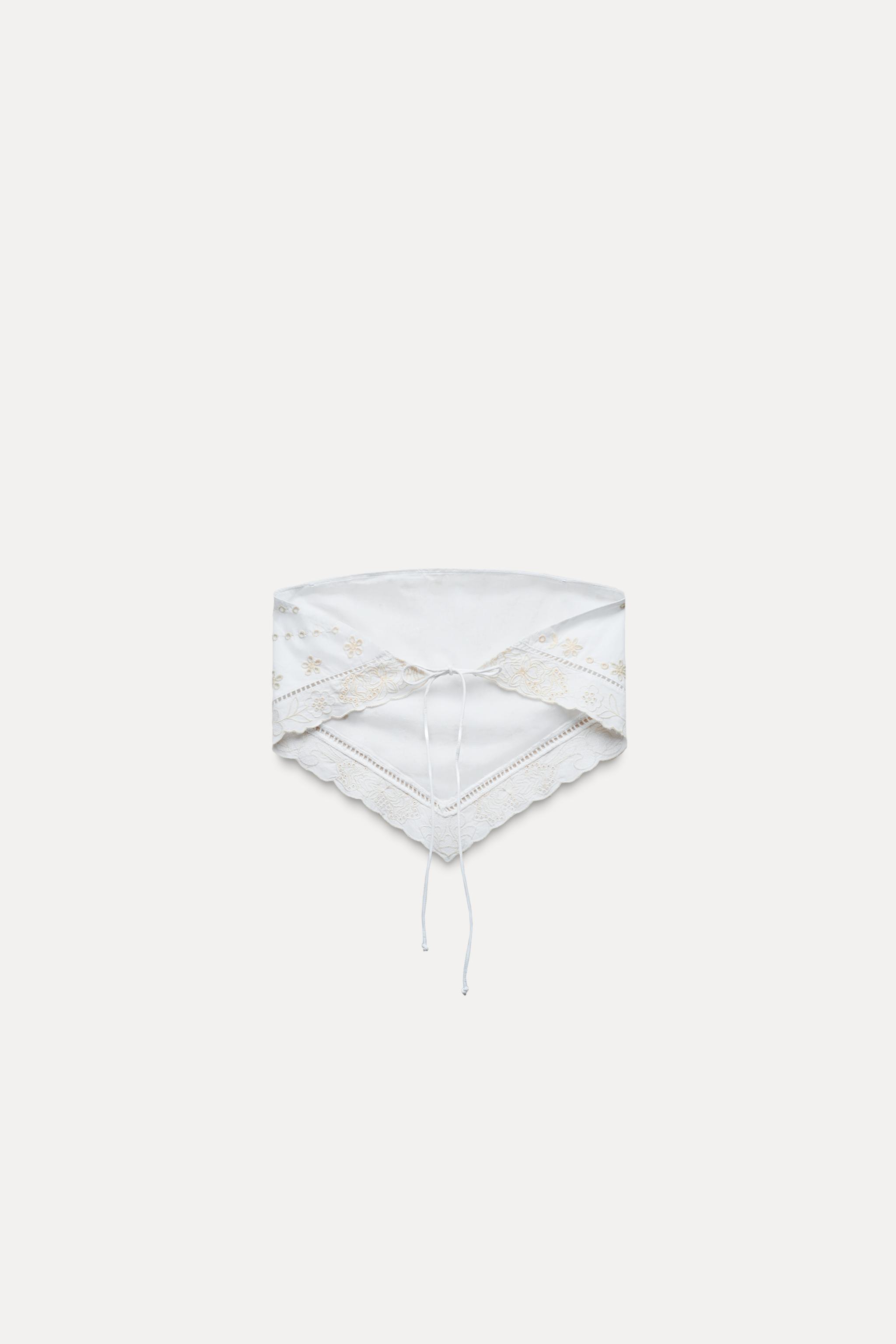 EMBROIDERED STRAPLESS TOP Product Image