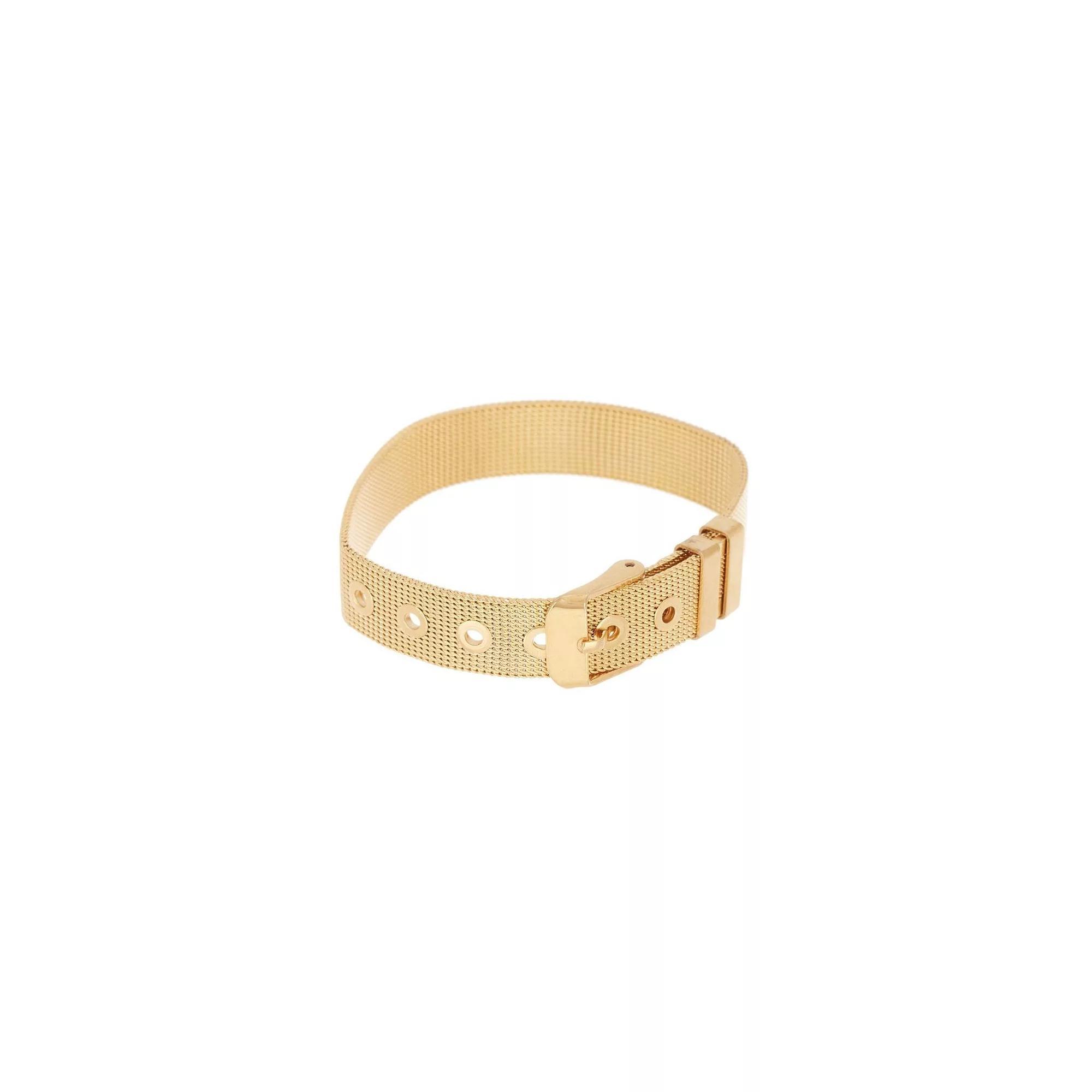 Adornia 14k Gold Plated Belt Bracelet, Womens Gold Tone Product Image