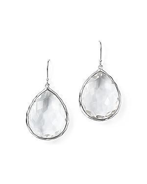 Ippolita Sterling Silver Rock Candy Large Teardrop Earrings in Clear Quartz Product Image